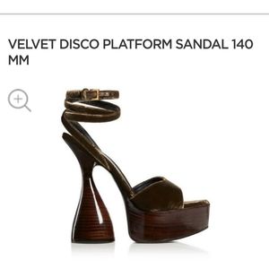 TOM FORD VELVET DISCO SANDALS